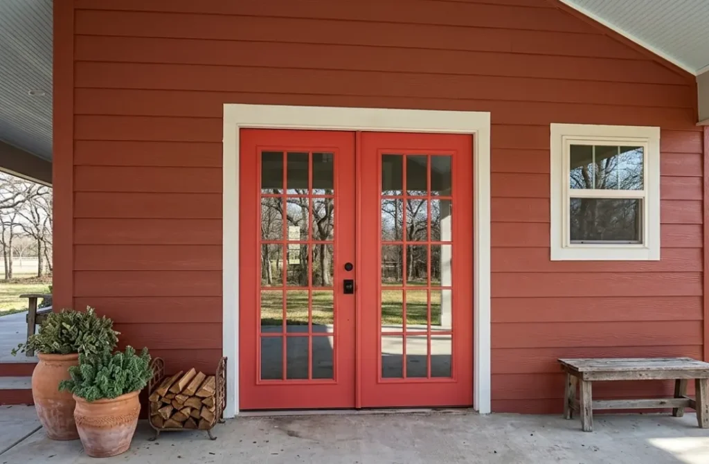 colored french door