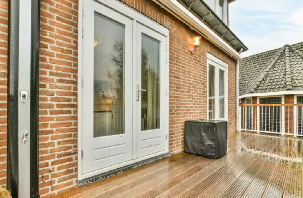 french door for a balcony