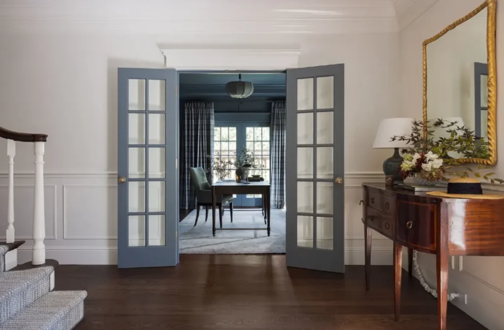 french door home office