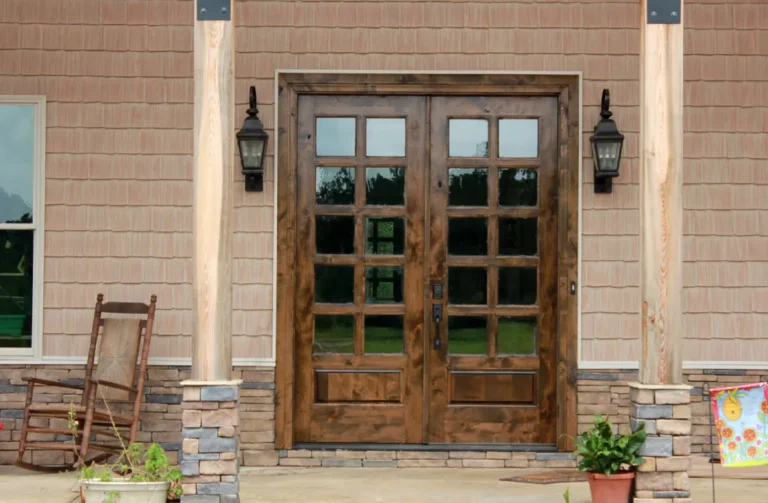 rustic french door